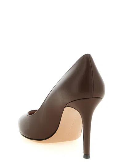 Gianvito Rossi Pointed-toe Pumps In Brown