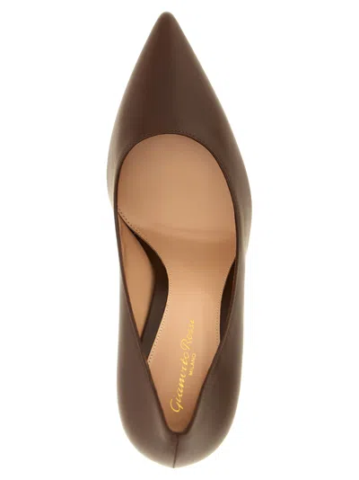 Gianvito Rossi Pointed-toe Pumps In Brown