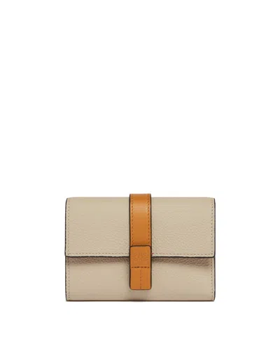 Loewe Pebbled Leather Wallet In Gray Grigio   #626262