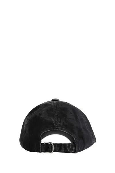 Acne Studios Embroidered Logo Cap In Black