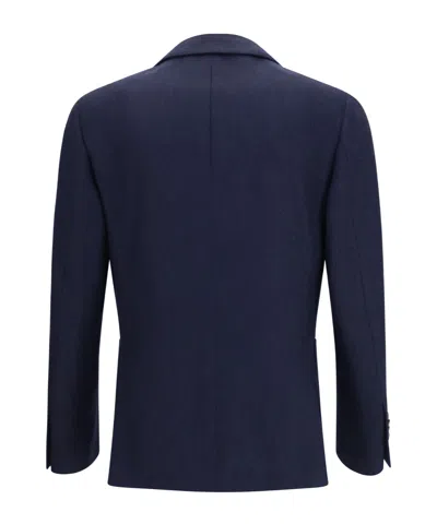 Lardini Single-breasted Jacket In Blue