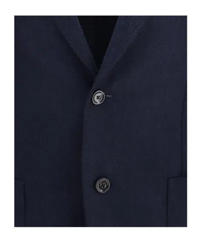 Lardini Single-breasted Jacket In Blue