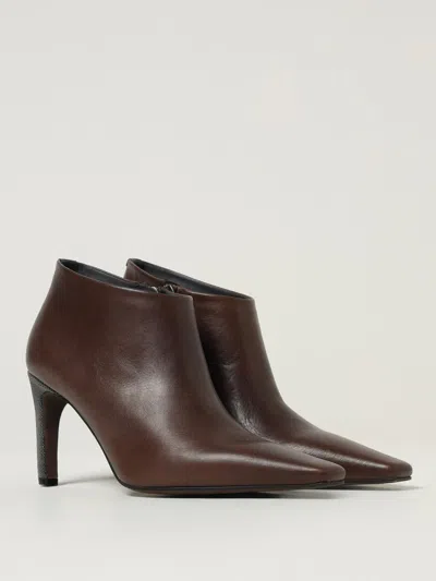 Brunello Cucinelli Pointed Toe Ankle Boots In Multi