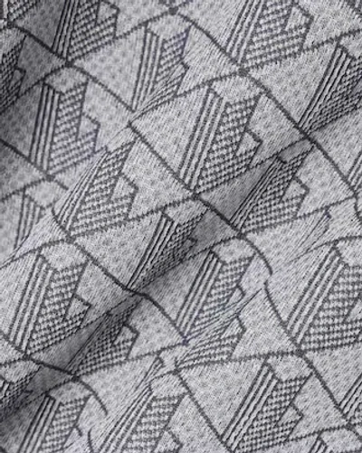 Lacoste Geometric Pattern T-shirt In Gray