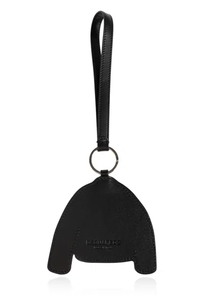 Dsquared2 Patterned Keychain In Black