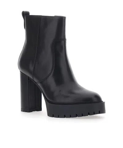 Pinko Platform Ankle Boots In Black