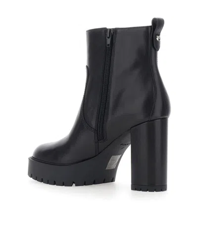 Pinko Platform Ankle Boots In Black