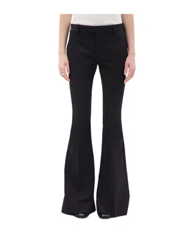 Ann Demeulemeester Adri Bootcut Trousers In Black