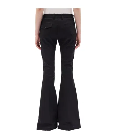 Ann Demeulemeester Adri Bootcut Trousers In Black