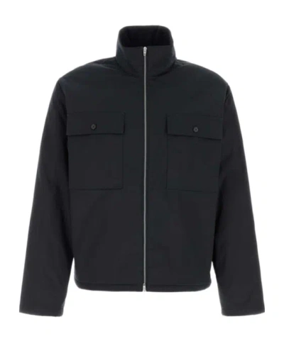 Jil Sander Polyester Jacket Flap Pockets High Collar In Multi