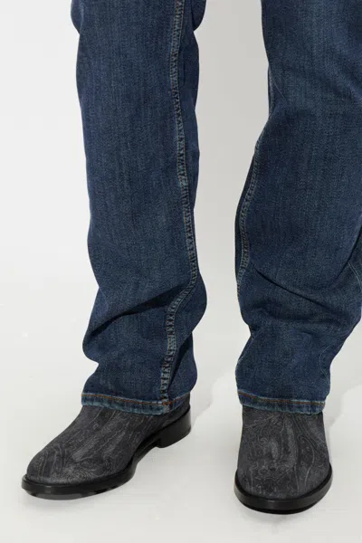 Etro Round-toe Boots In Black