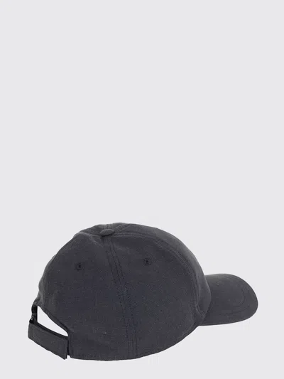 Herno Curved Brim Baseball Hat Structured Shape In Gray