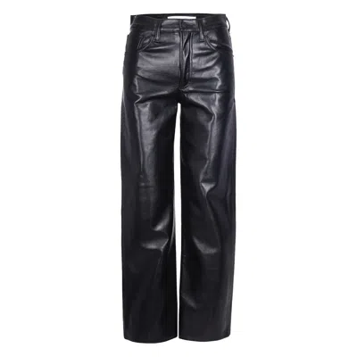 Agolde Leather Trousers In Multi
