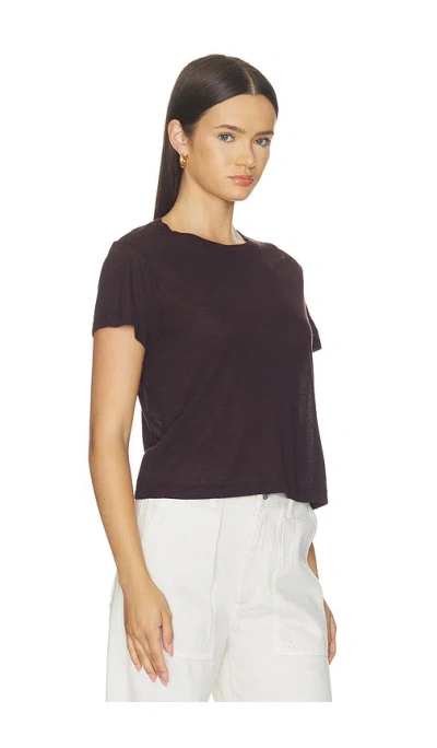 Agolde Adine Tee In Brown