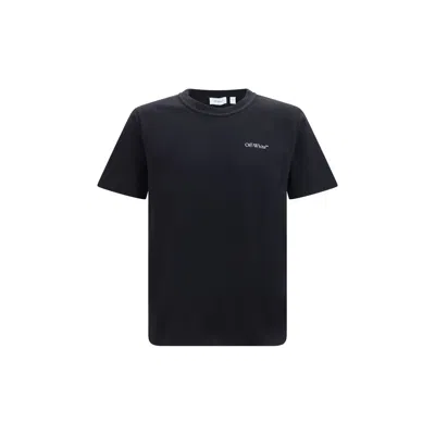 Off-white Small Bookish Regular Short Sleeve T-shirt In Black