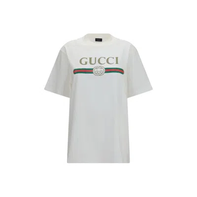Gucci Cotton And Silk Jersey T-shirt With Print