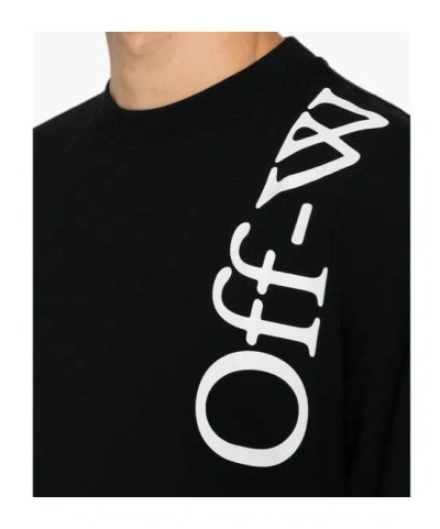 Off-white Off White Vertical Bookish Skate Cotton T-shirt In Black