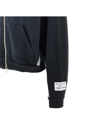 Gallery Dept. Versized Full-zip Sweatshirt In Black