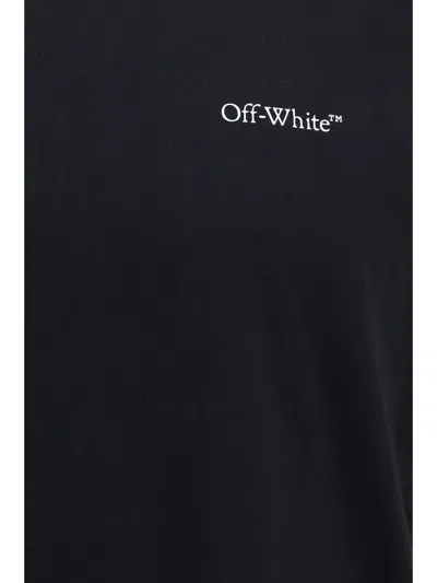 Off-white Small Bookish Regular Short Sleeve T-shirt In Black