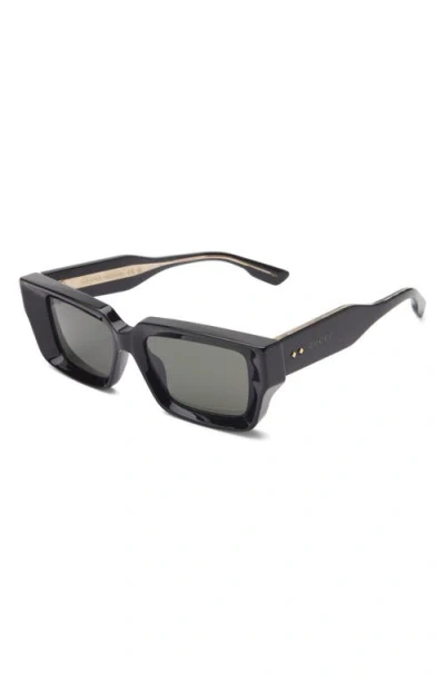 Gucci 54mm Rectangular Sunglasses In Black