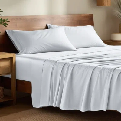 Bare Home Cooling Rayon Sheet Set In White