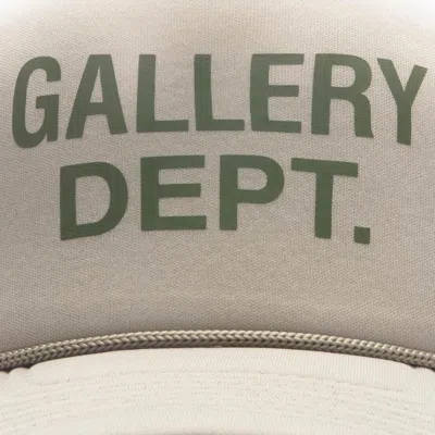 Gallery Dept. Embroidered Mesh-back Baseball Cap In Warm Grey