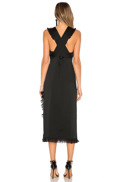 Shop Elizabeth And James Adriene Side Split Dress In Black