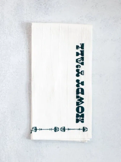 Mended Tea Towel Set In Blue