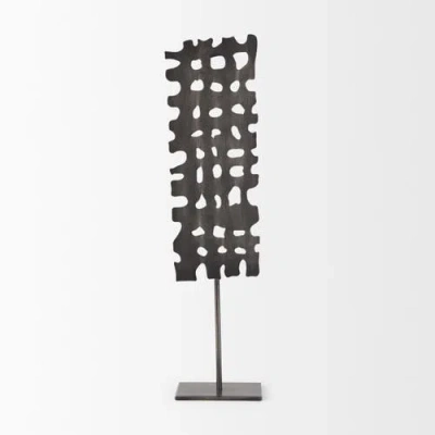Mercana Shaw Ii Large Rectangular Decorative Object In Gray