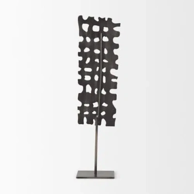 Mercana Shaw Ii Large Rectangular Decorative Object In Gray