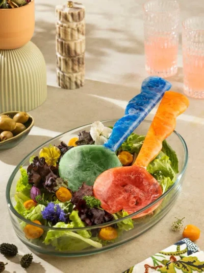 Gauri Kohli Hawaii Salad Servers In Multi