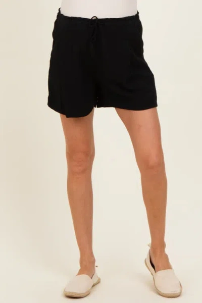 Pinkblush Drawstring Pleated Shorts In White