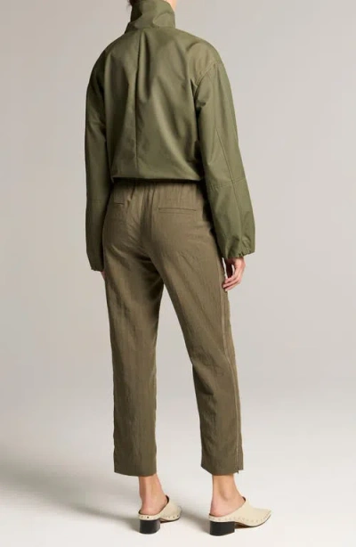 Vince Grace Side Stripe Pull On Pants In Green