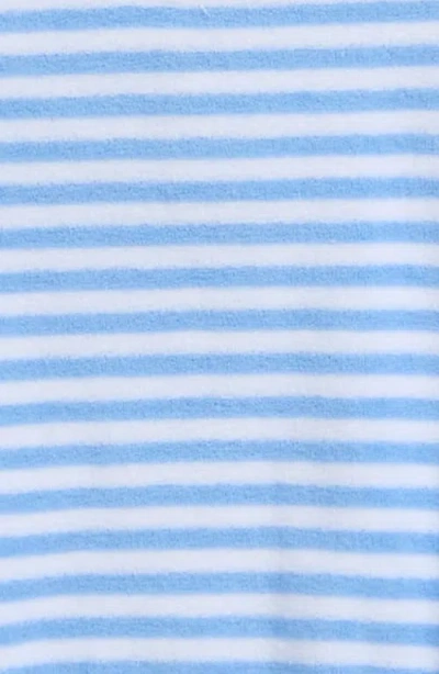 Kissy Kissy Stripe Terry Cloth Bubble Romper In Blue