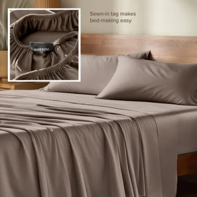 Bare Home Cooling Rayon Sheet Set In Brown