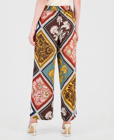 T Tahari Printed Pull On Pants