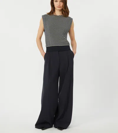 Weekend Max Mara Cotton-blend Stripe Sweater Vest In Multi