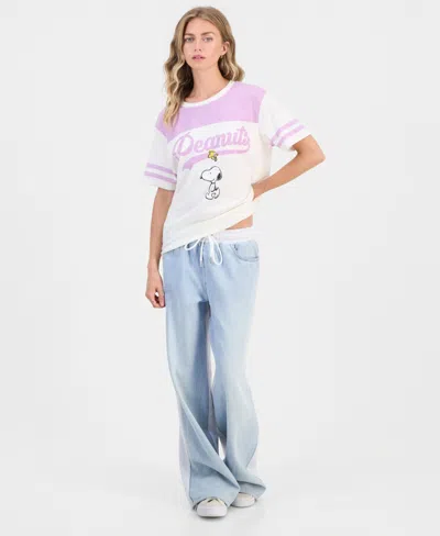 Peanuts Juniors'  Snoopy Graphic T-shirt In Multi
