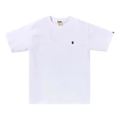A Bathing Ape Logo T-shirt In White