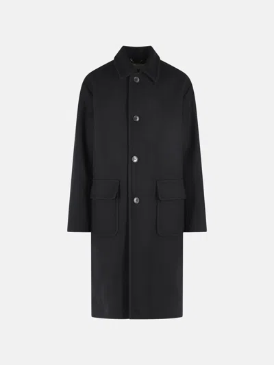 Dries Van Noten Wool-blend Coat In Black