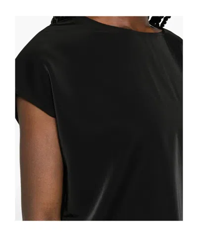 Samsoe & Samsoe Sahoy Round-neck Top In Black