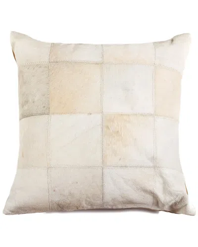 Natural Group Torino Patchwork Cowhide Pillow In Brown
