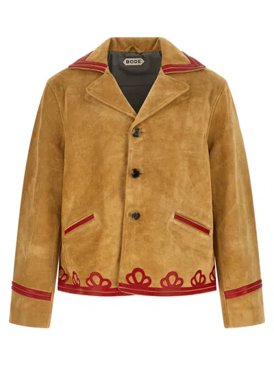 Bode Trefoil Jacket In Sand