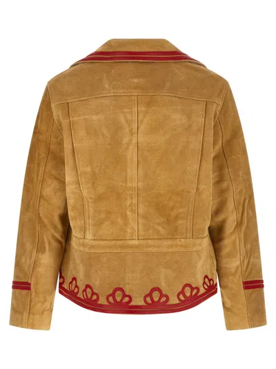 Bode Trefoil Jacket In Sand