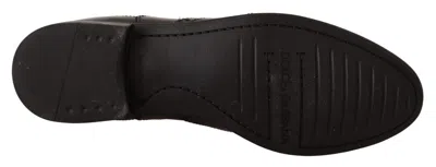 Dolce & Gabbana Leather Wingtip Boot In Black