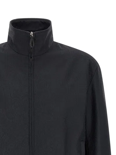 Etro Blue Polyamide Men's Jacket In Blue