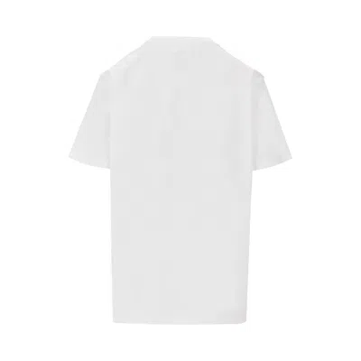 Ganni Womens Bright White Jersey Strawberry Printed Round-neck Cotton-jersey T-shirt In White