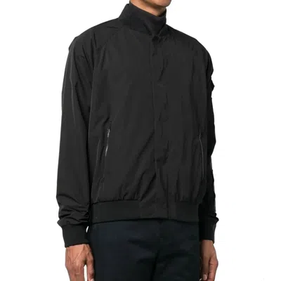 Herno Logo-patch Bomber Jacket In Black