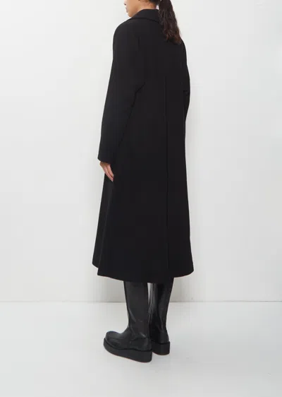 Y's Design Wool Coat In Black