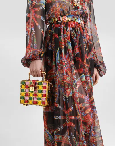 Dolce & Gabbana Dolce Box Handbag In Multicolor